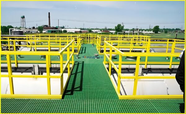 FRP Drainage Trench Cover | Fiberglass Grating Cover